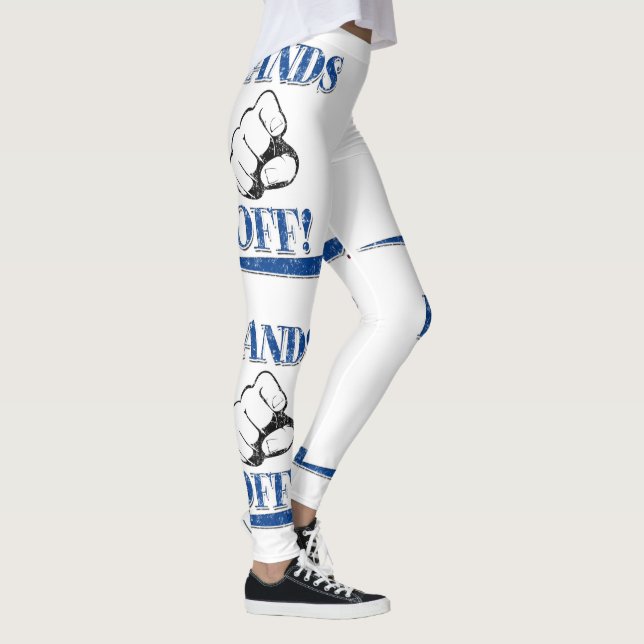 Blå Händer av baljväxter Leggings (Höger)