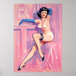 Blå handskar, Pinup Poster