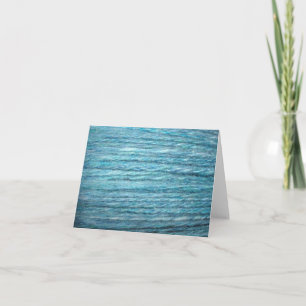 blå handspun kort