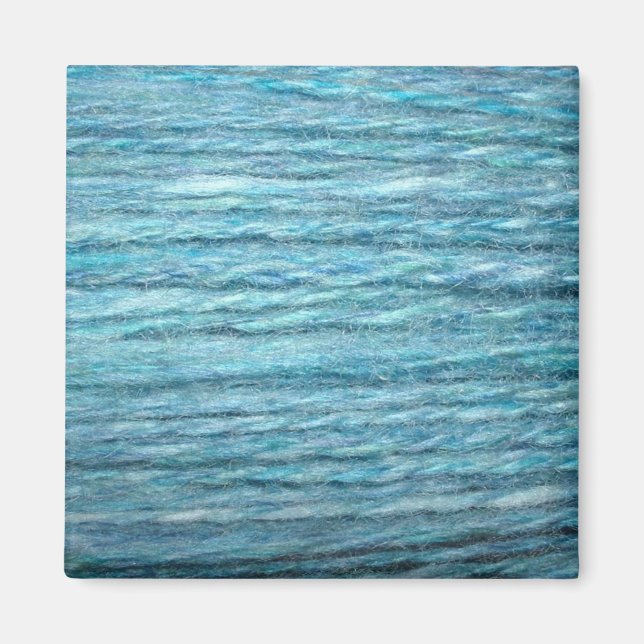 blå handspun magnet (Framsidan)