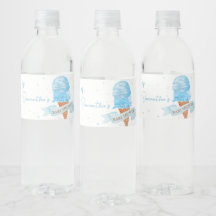 Blå Här är skottskopets babyskor