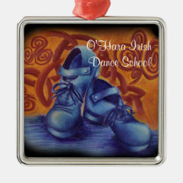 Blå hårda skor ornament