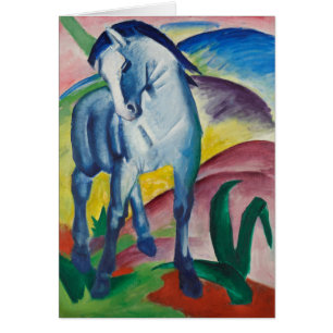 Blå häst av Franz Marc Julkort Hälsningskort