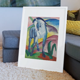 Blå häst av Franz Marc, Vintage finkonst Poster
