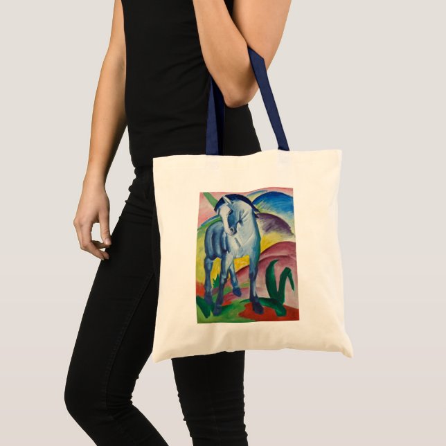 Blå häst av Franz Marc, Vintage finkonst Tygkasse (Framsida (produkt))