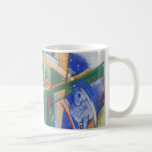 Blå häst med regnbåge av Franz Marc Kaffemugg (Höger)