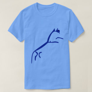 Blå häst - Uffington White Horse Geoglyph T Shirt