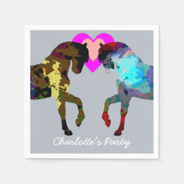 Blå hästar Personlig Pappra blöjor Pappersservett