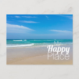 Blå havet Lycklig Ställe Vykort