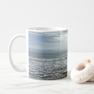 Blå havskusten Vatten Himmel Blå Grått-våg Kus Kaffemugg