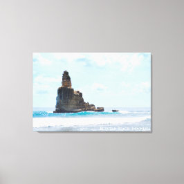 Blå havstack Karst landskapsfoto Indonesien Canvastryck