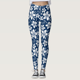 BLÅ HAWAII (MARINBLÅ) LEGGINGS