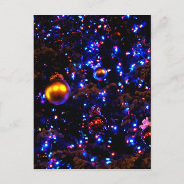 Blå Helgdag glöd Helg Vykort (Framsida)