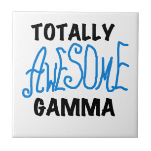 Blå, helt Fantastisk Gamma-gåvor Kakelplatta
