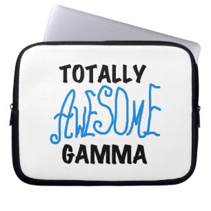 Blå, helt Fantastisk Gamma-gåvor Laptop Sleeve