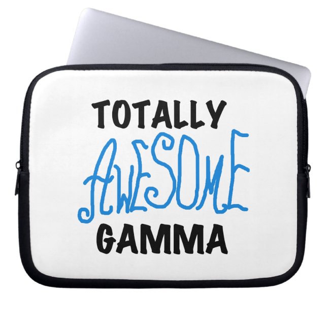 Blå, helt Fantastisk Gamma-gåvor Laptop Sleeve (Framsidan)
