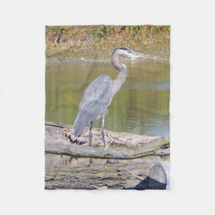 Blå Heron fleece filt