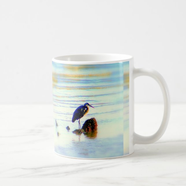 blå heron mugg (Höger)