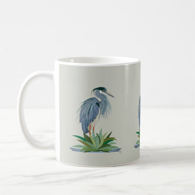 Blå Heron Mugg (Vänster)