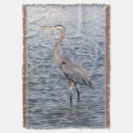 Blå Heron vatten-filt Filt