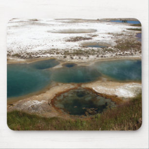 Blå Hett Vår Yellowstone Musmatta