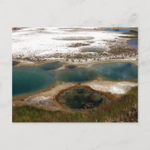 Blå Hett Vår Yellowstone Vykort