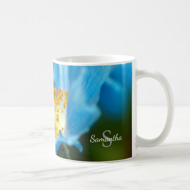 Blå Himalaya Vallmomossa Kaffemugg (Höger)