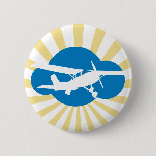 Blå himmel Aviation Knapp