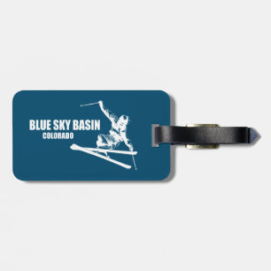 Blå himmel Basin Colorado Skier Bagagebricka