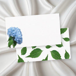 Blå himmel blomster tomma platshållarkort placeringskort