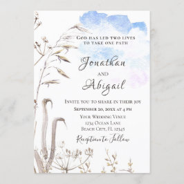 Blå himmel Botanical Garden Avslappnad Christian B Inbjudningar