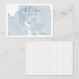 Blå himmel Cloud 9 Baby Shower Advice Tilläggskort