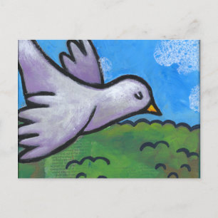 Blå himmel Dove Vykort