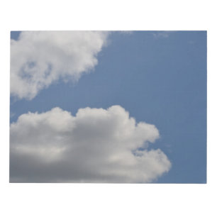 Blå himmel Fluffy Clouds Anteckningsblock