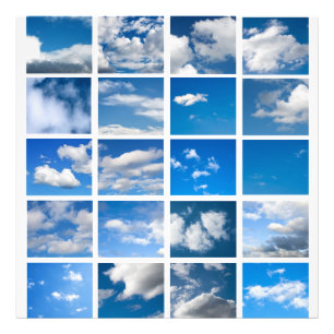 Blå himmel fototryck