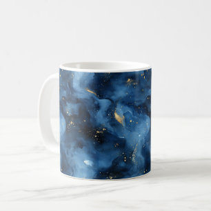 Blå himmel galaxen   kaffemugg