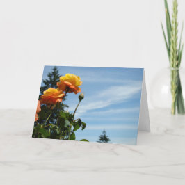 Blå himmel-hälsningskort sommaren Ro Garden Kort