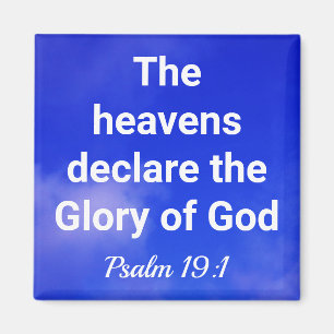 Blå himmel Heavens Deklare Glory of God Magnet