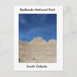 Blå himmel i Badlands Vykort
