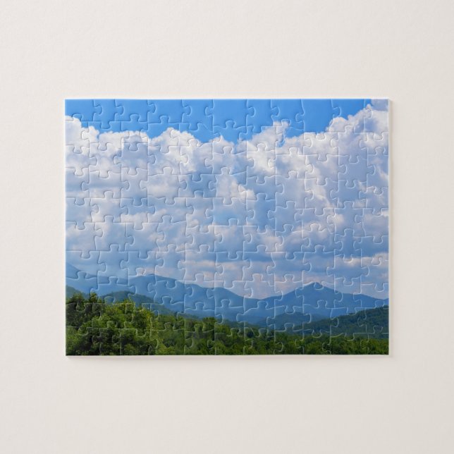 Blå himmel i Blue Ridge Mountain - 8x10 Pussel (Horisontell)