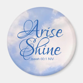 Blå himmel inspirationspass och Shine Bible Verse Magnet