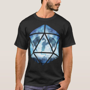 Blå himmel Isdrake D20 T Shirt
