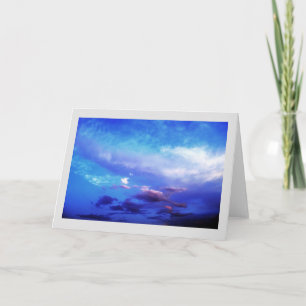 Blå himmel Landskapsfoto Kort