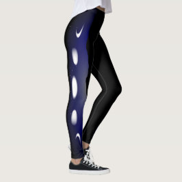 Blå himmel månfas leggingar leggings