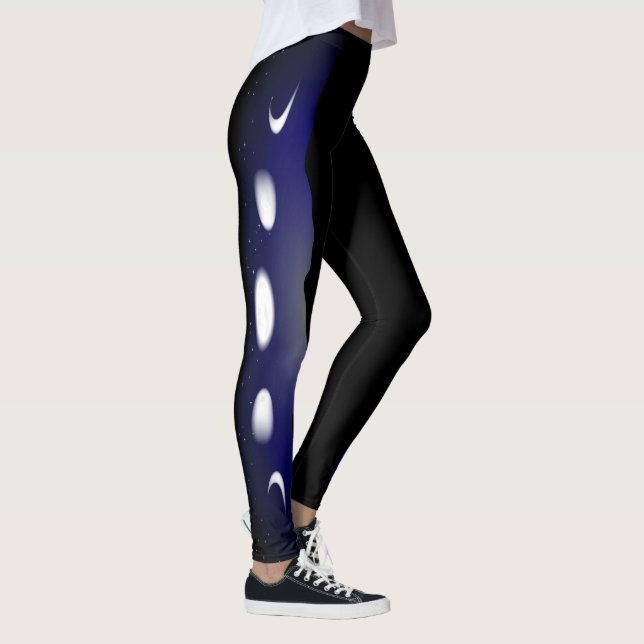 Blå himmel månfas leggingar leggings (Höger)