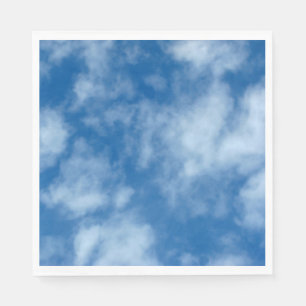 Blå himmel med Clouds Photo Pappersservett