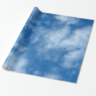 Blå himmel med fotomappning Pappert Presentpapper