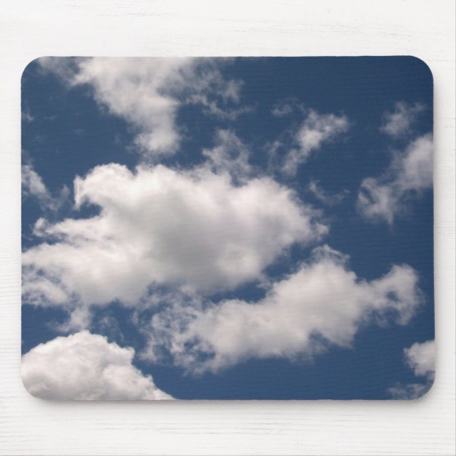 Blå himmel med moln Mousepad Musmatta (Framsidan)