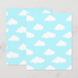 Blå himmel med moln Scrapbookpapper Craft Papers