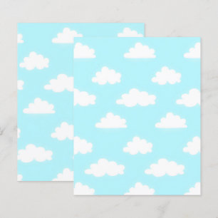 Blå himmel med moln Scrapbookpapper Craft Papers